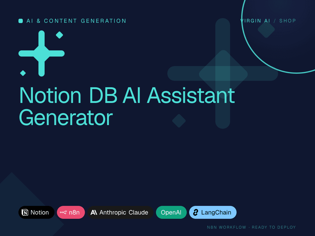 Notion DB AI Assistant Generator