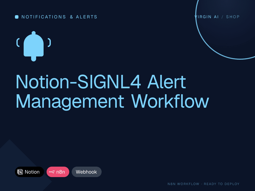 Notion-SIGNL4 Alert Management Workflow