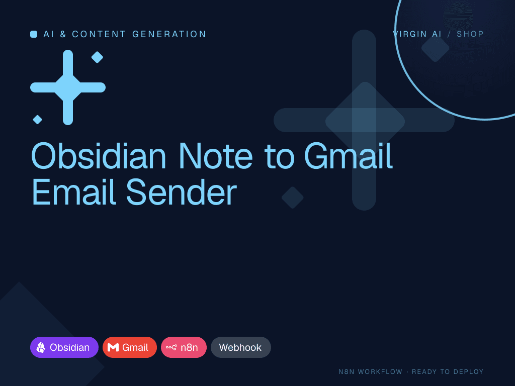 Obsidian Note to Gmail Email Sender