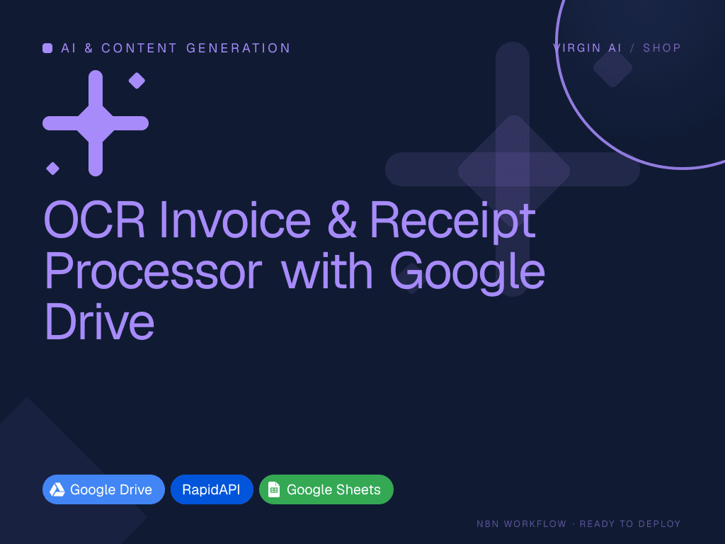OCR Invoice & Receipt Processor with Google Drive