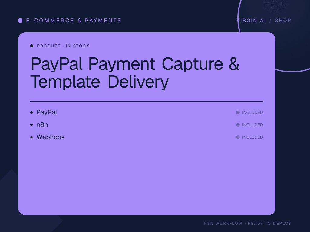 PayPal Payment Capture & Template Delivery