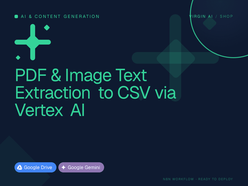 PDF & Image Text Extraction to CSV via Vertex AI
