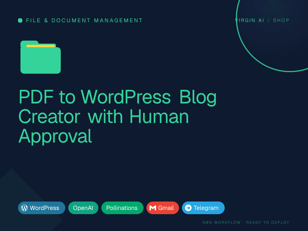 PDF to WordPress Blog Creator with Human Approval