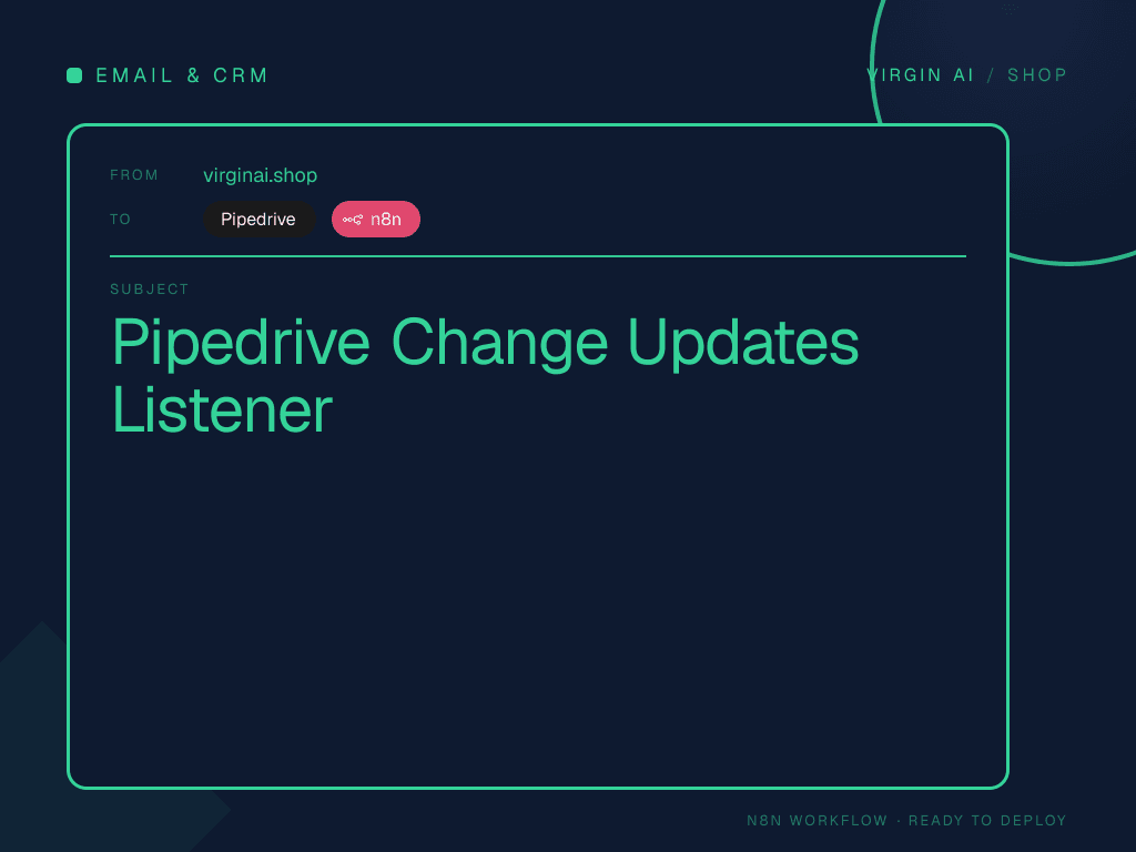 Pipedrive Change Updates Listener