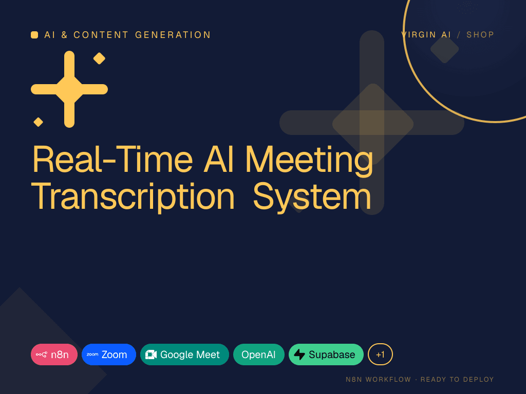 Real-Time AI Meeting Transcription System