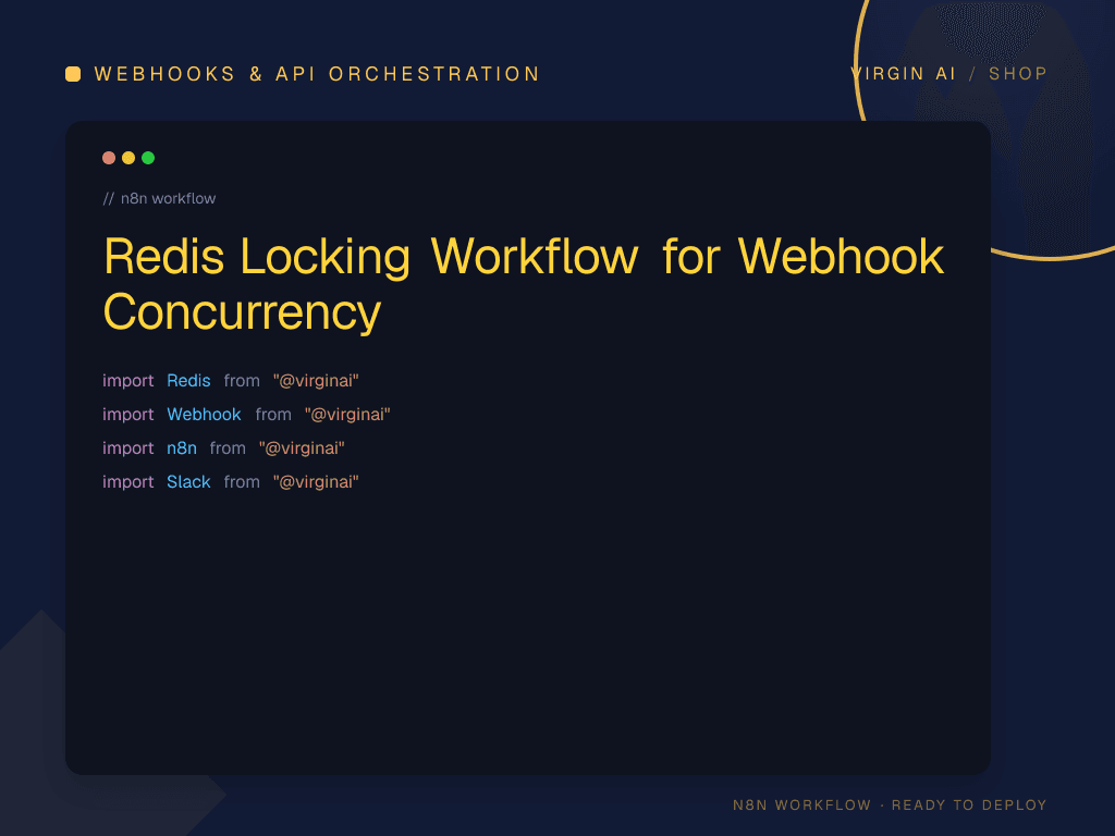 Redis Locking Workflow for Webhook Concurrency