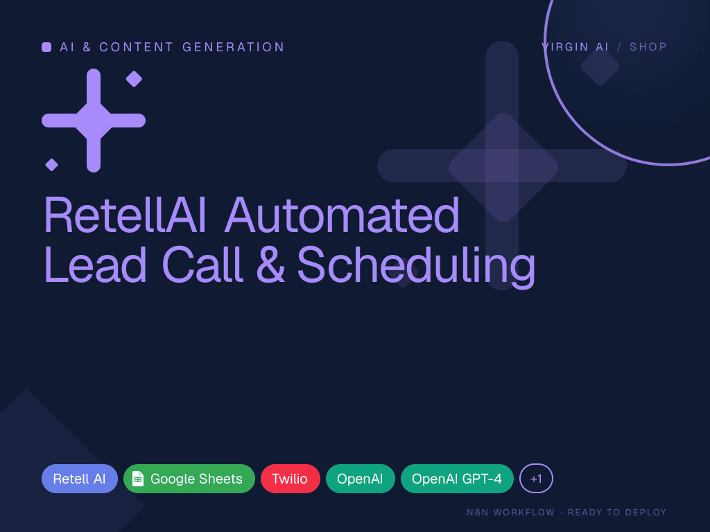 RetellAI Automated Lead Call & Scheduling