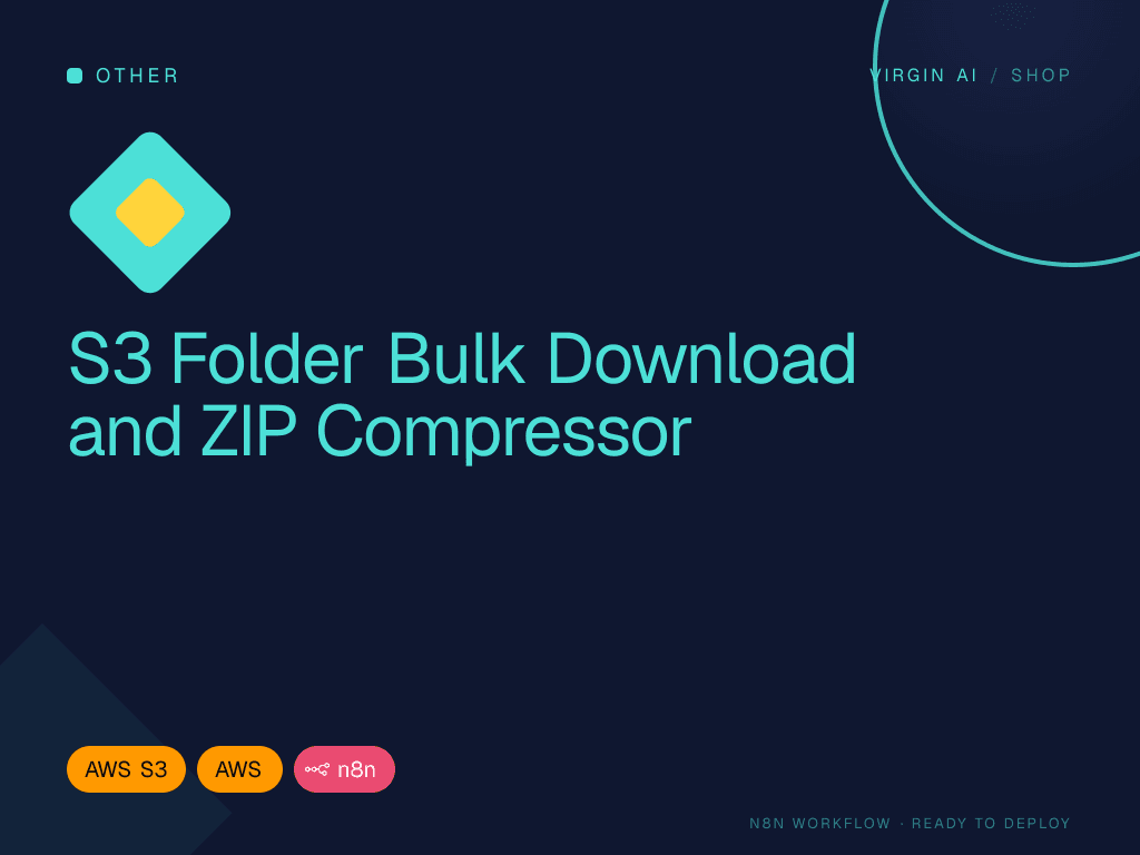 S3 Folder Bulk Download and ZIP Compressor