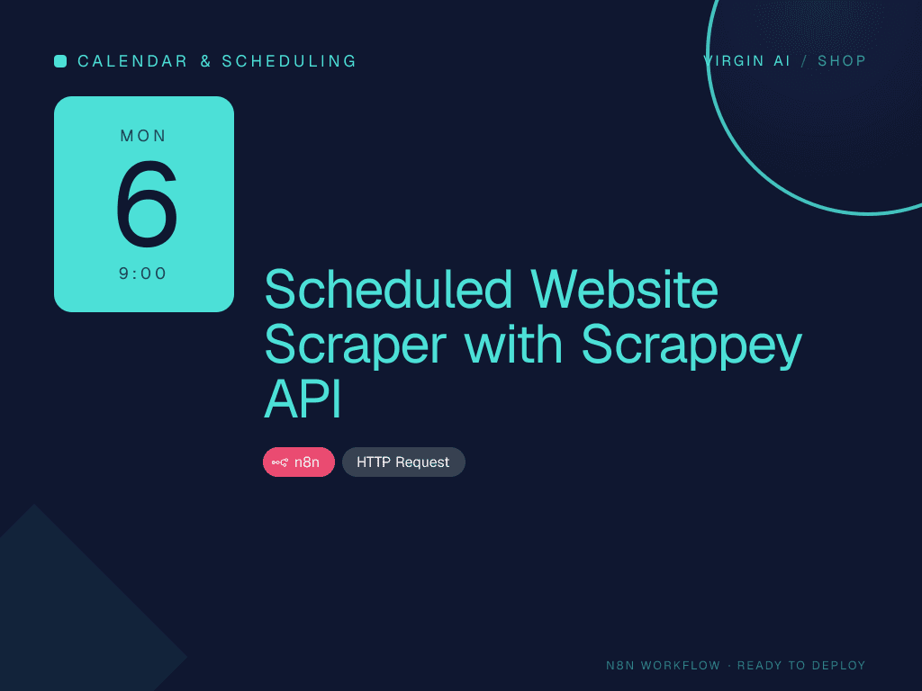 Scheduled Website Scraper with Scrappey API