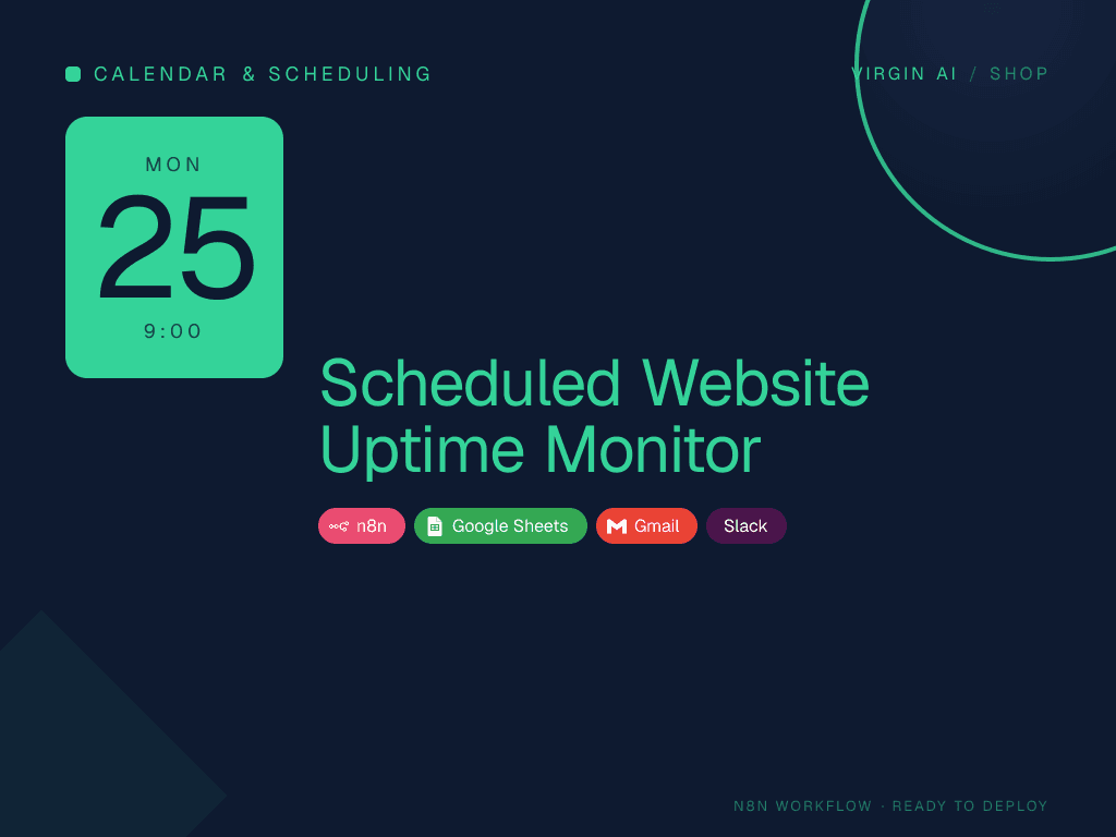 Scheduled Website Uptime Monitor