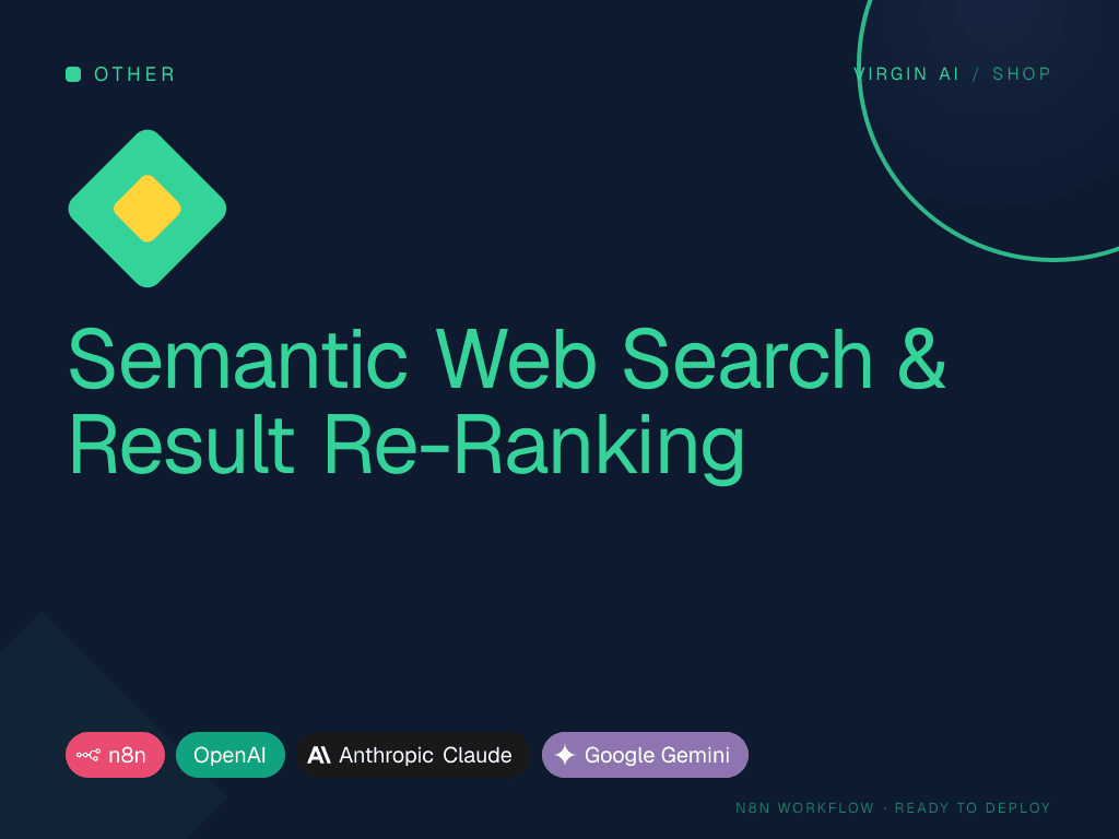 Semantic Web Search & Result Re-Ranking