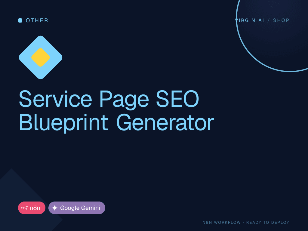Service Page SEO Blueprint Generator