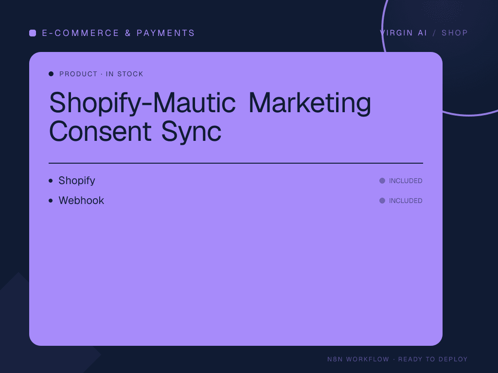 Shopify-Mautic Marketing Consent Sync