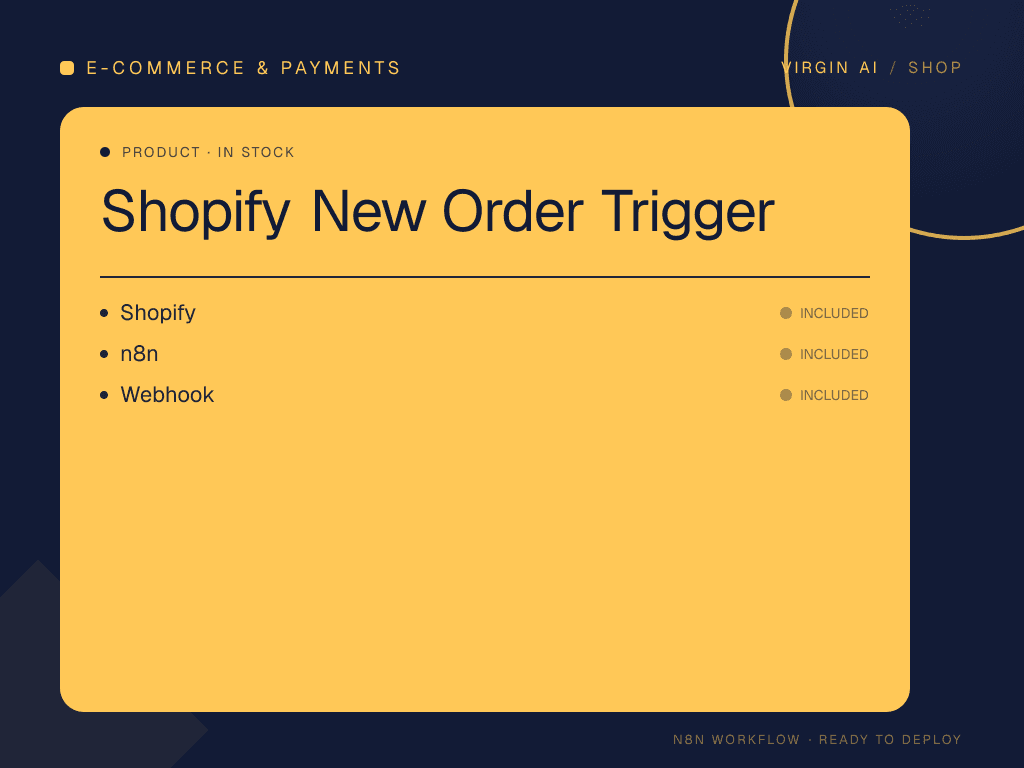 Shopify New Order Trigger