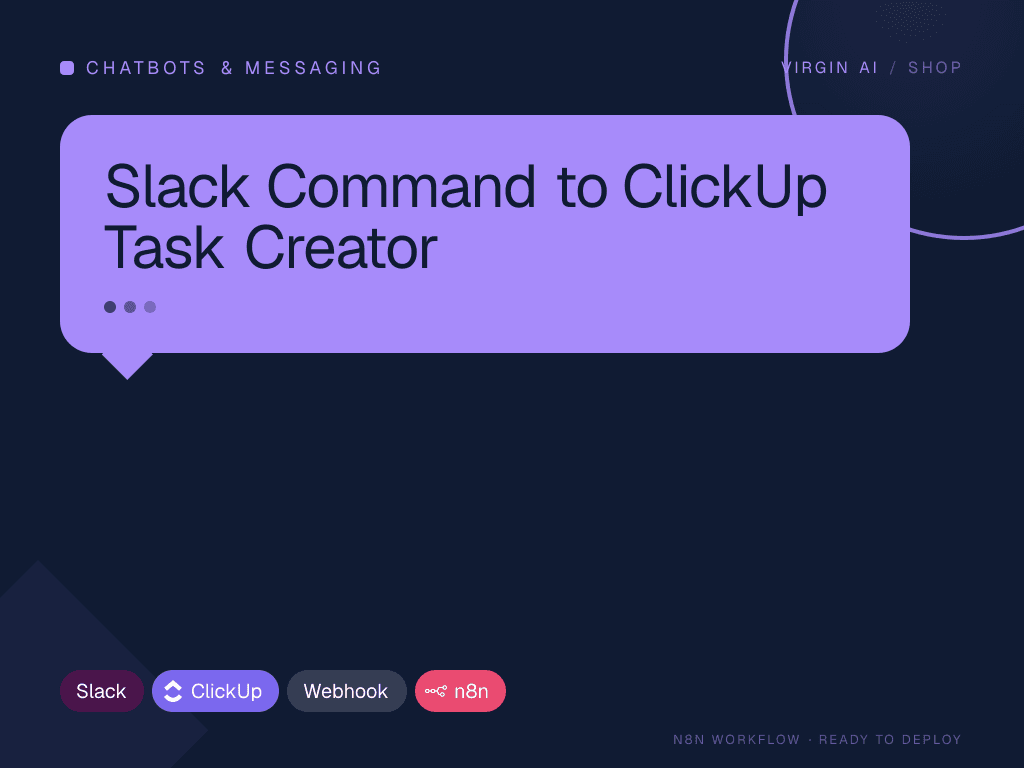 Slack Command to ClickUp Task Creator