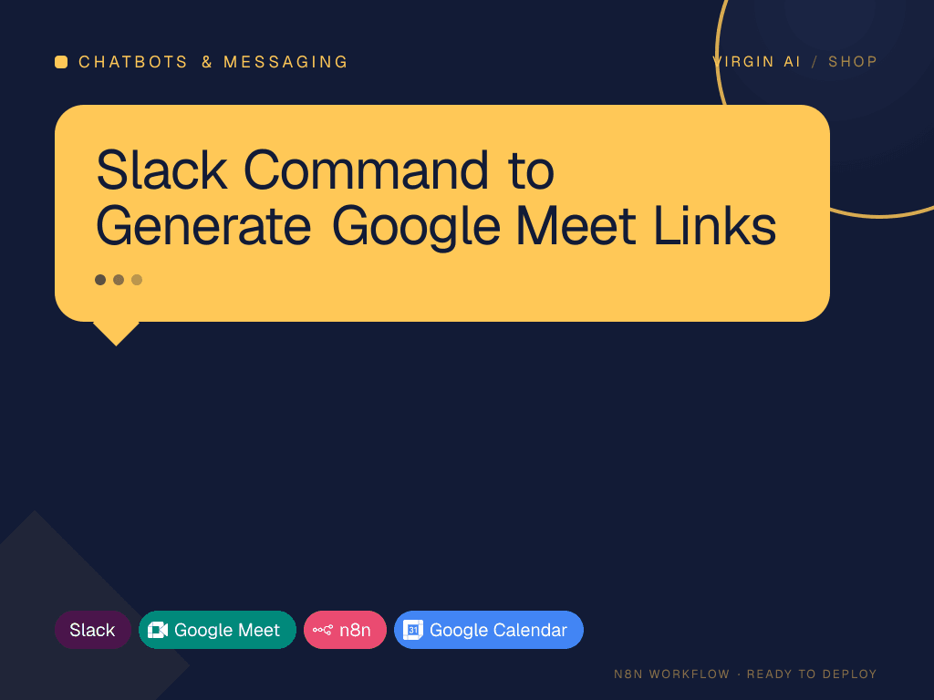Slack Command to Generate Google Meet Links