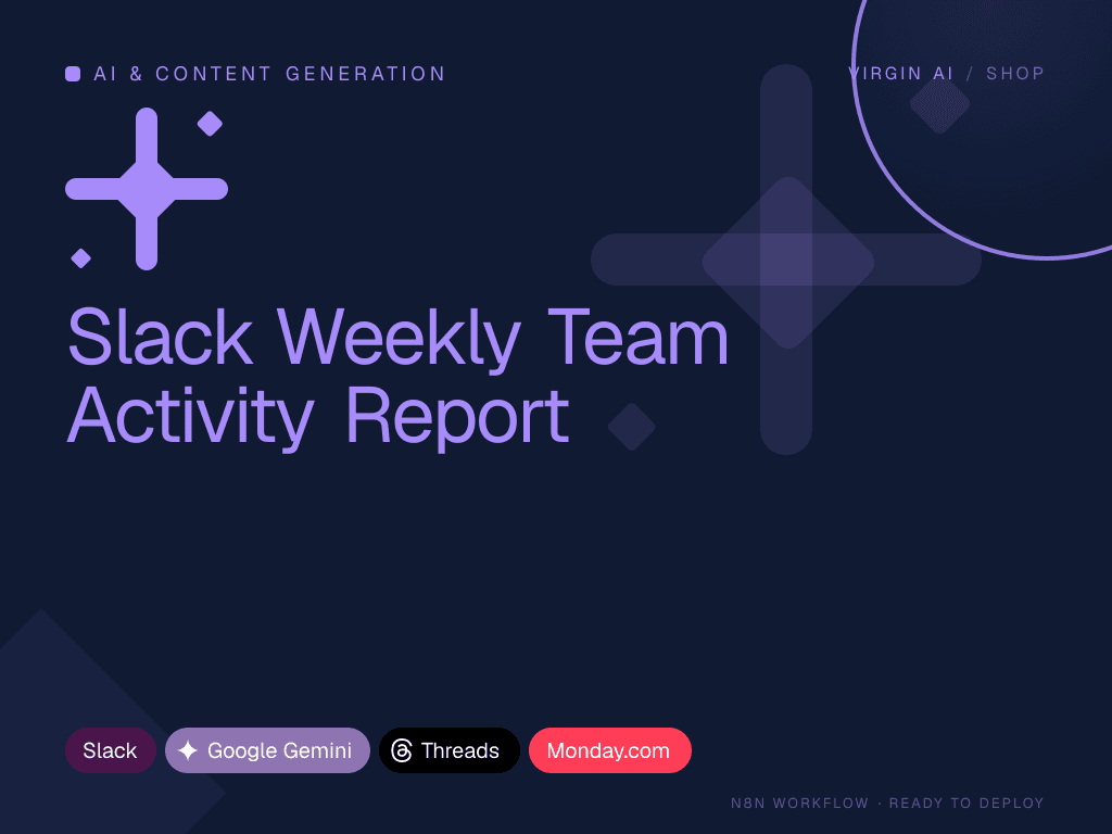 Slack Weekly Team Activity Report