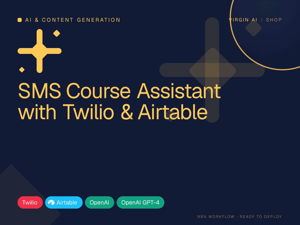 SMS Course Assistant with Twilio & Airtable