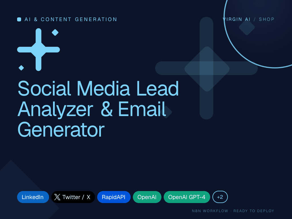 Social Media Lead Analyzer & Email Generator
