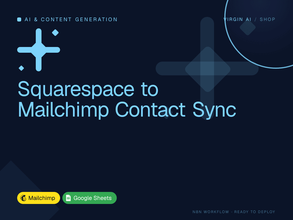 Squarespace to Mailchimp Contact Sync
