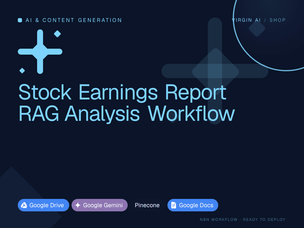 Stock Earnings Report RAG Analysis Workflow