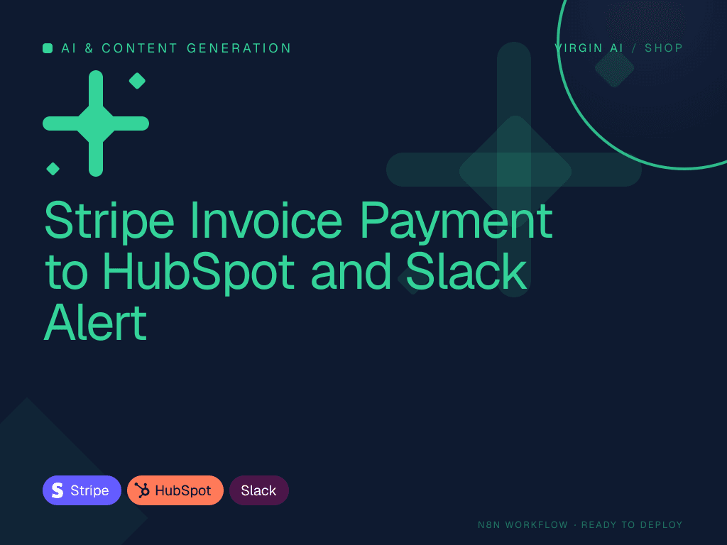 Stripe Invoice Payment to HubSpot and Slack Alert