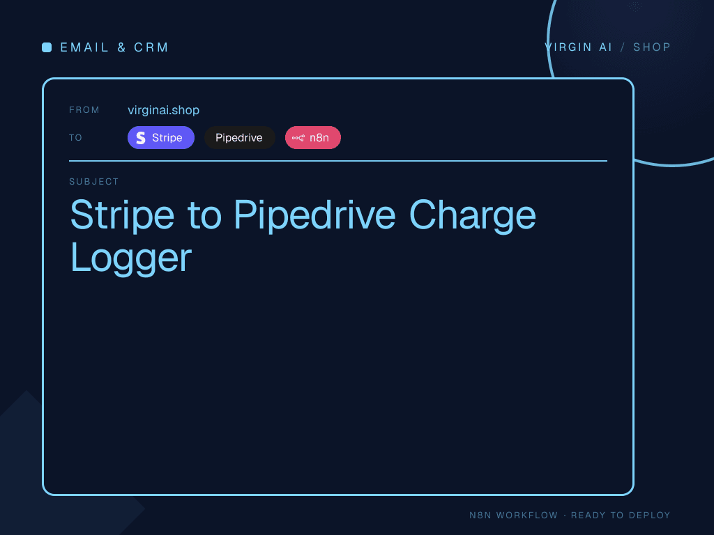 Stripe to Pipedrive Charge Logger