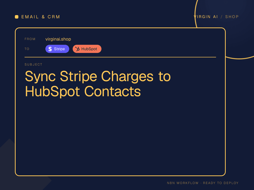 Sync Stripe Charges to HubSpot Contacts