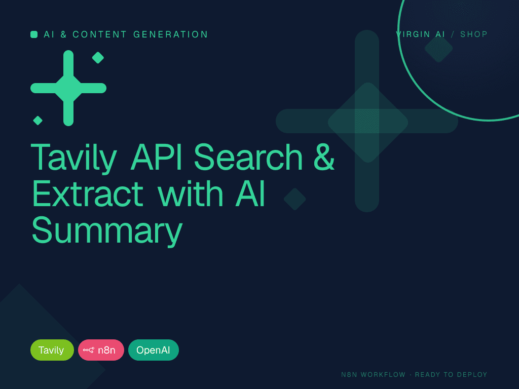 Tavily API Search & Extract with AI Summary