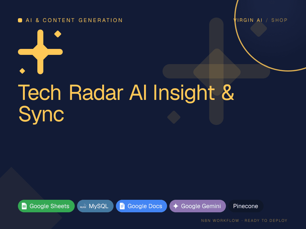 Tech Radar AI Insight & Sync
