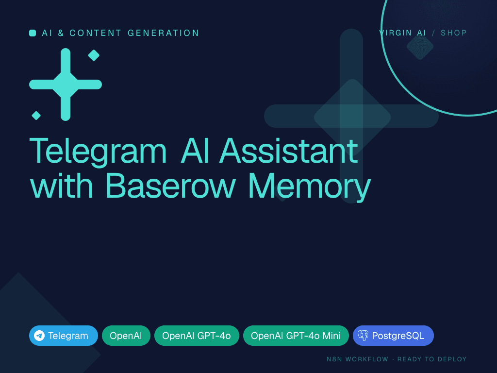 Telegram AI Assistant with Baserow Memory