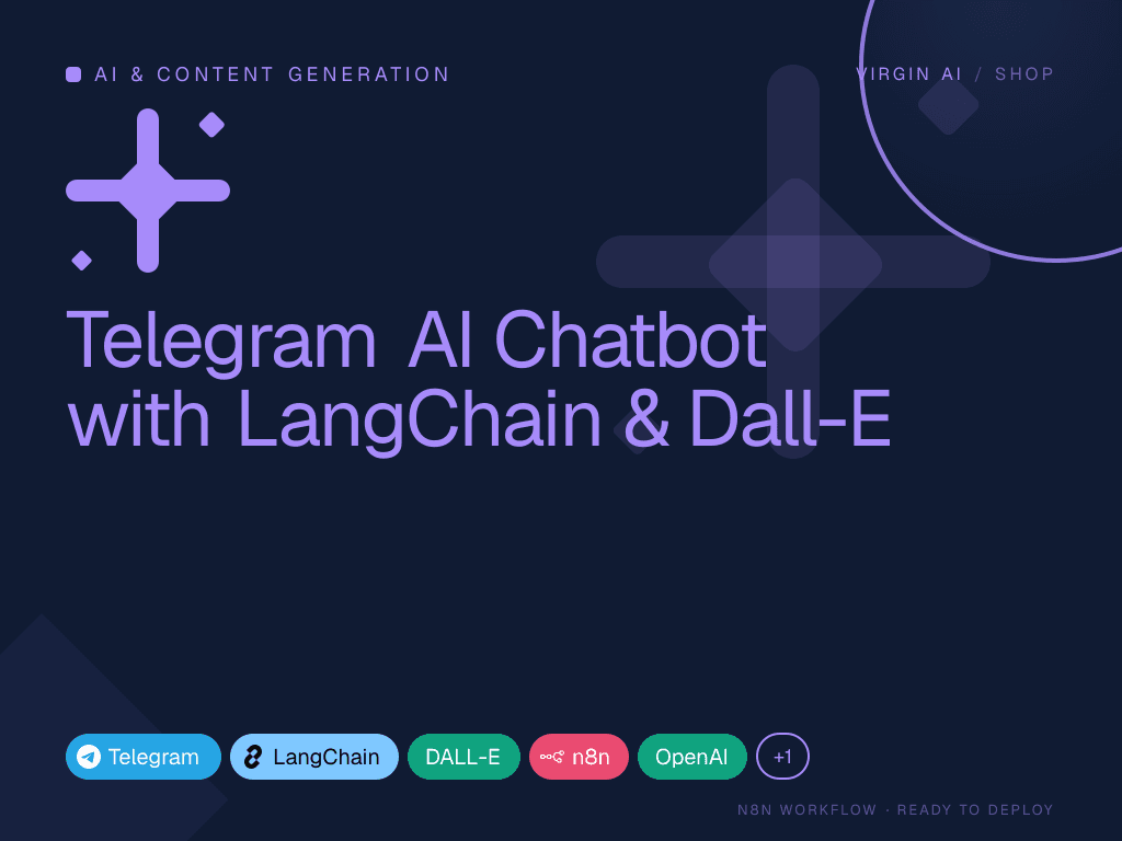 Telegram AI Chatbot with LangChain & Dall-E