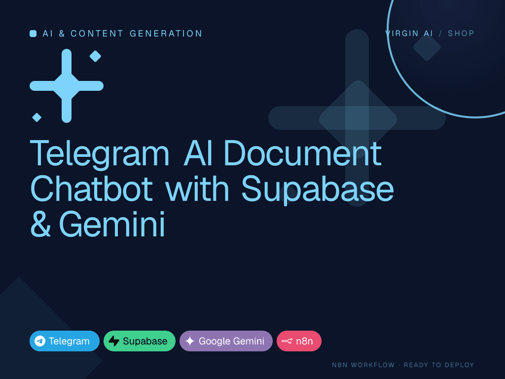 Telegram AI Document Chatbot with Supabase & Gemini