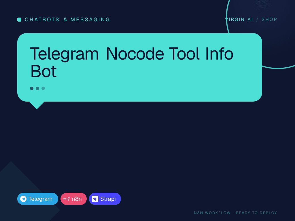 Telegram Nocode Tool Info Bot
