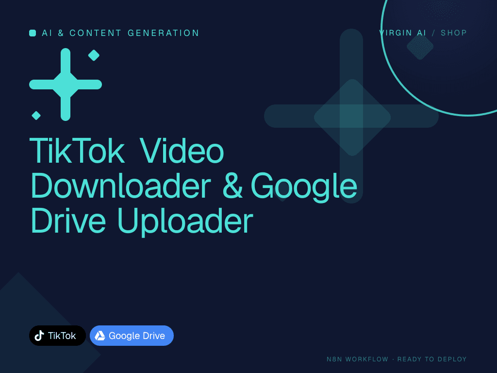 TikTok Video Downloader & Google Drive Uploader