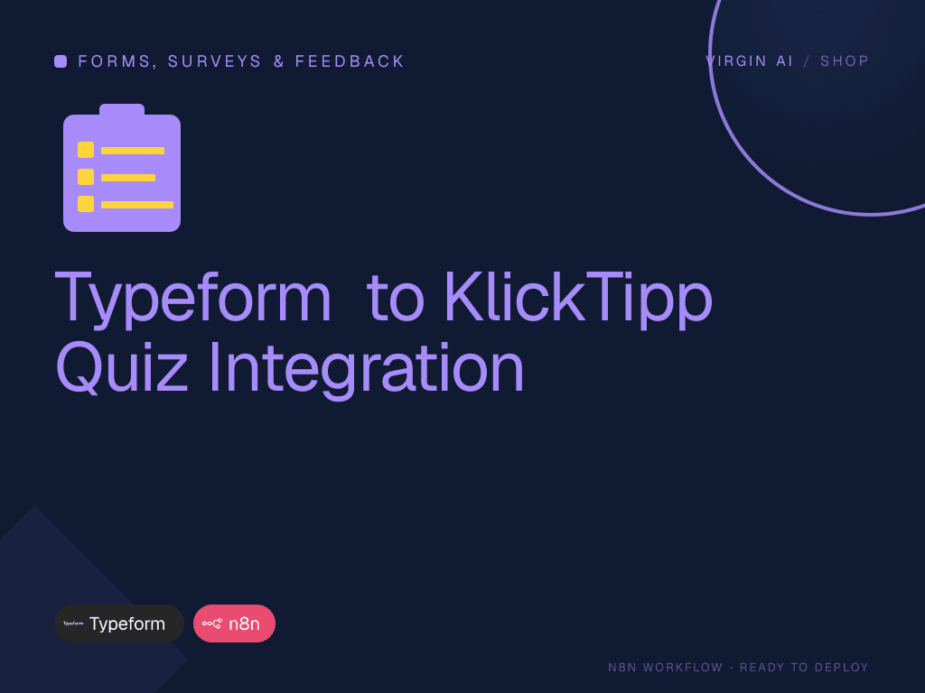 Typeform to KlickTipp Quiz Integration