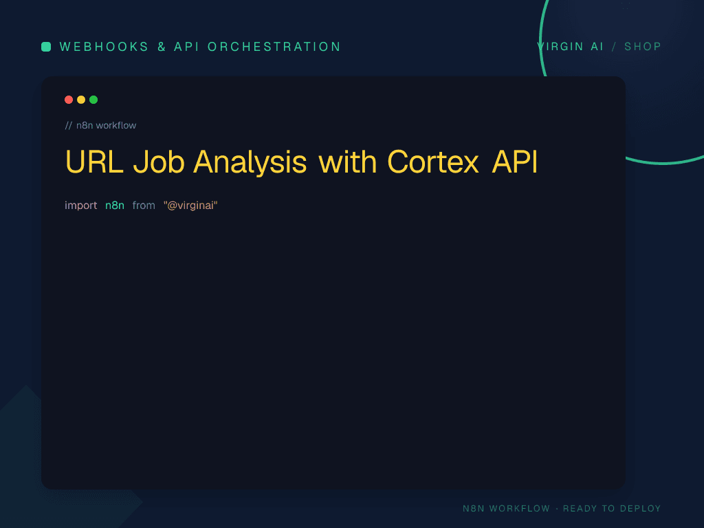 URL Job Analysis with Cortex API