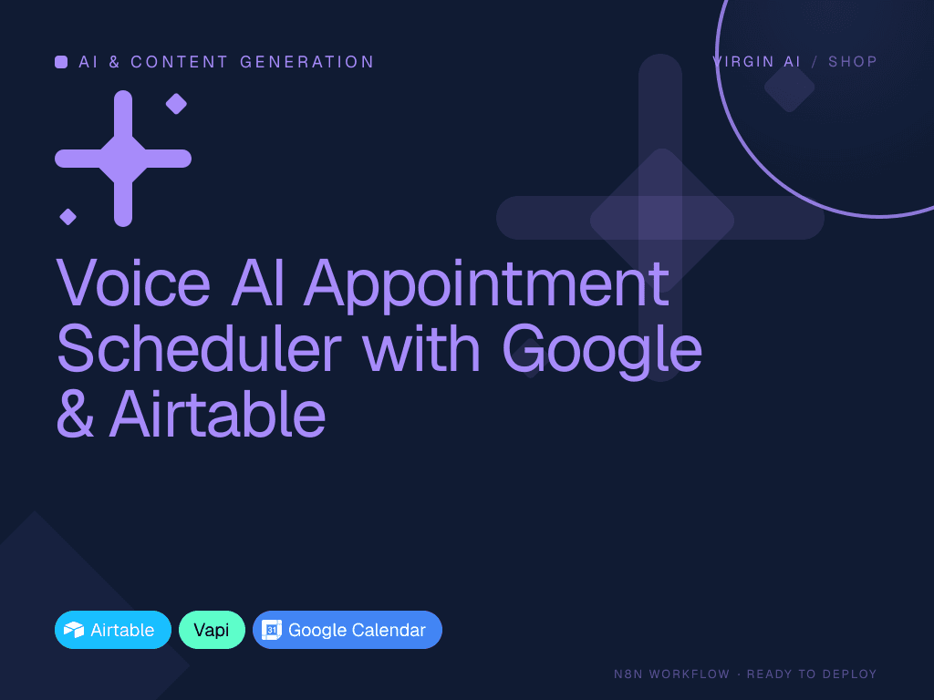 Voice AI Appointment Scheduler with Google & Airtable