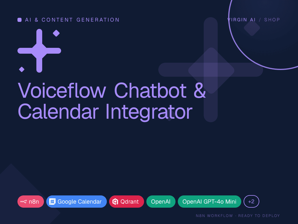 Voiceflow Chatbot & Calendar Integrator