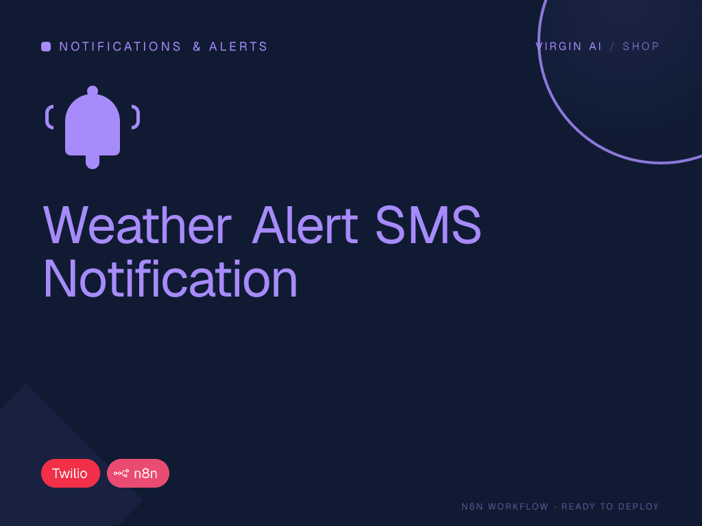 Weather Alert SMS Notification