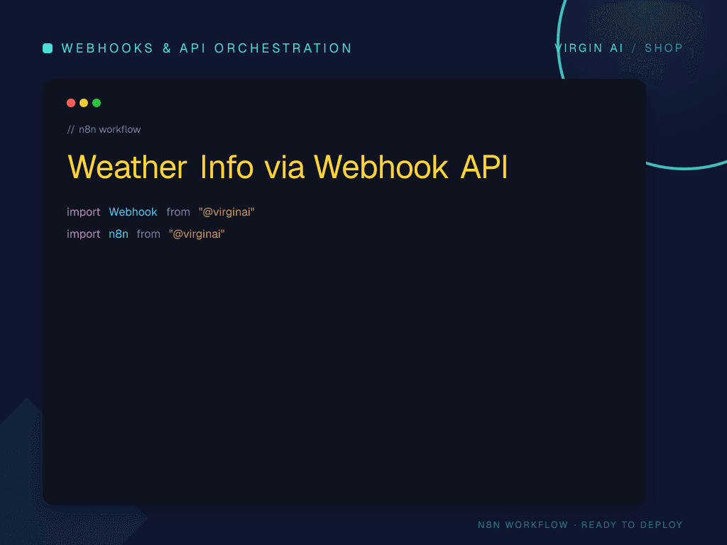 Weather Info via Webhook API