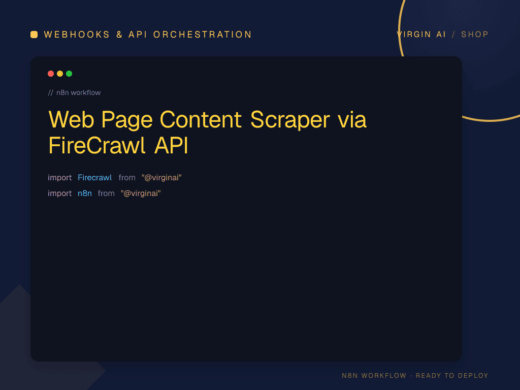 Web Page Content Scraper via FireCrawl API