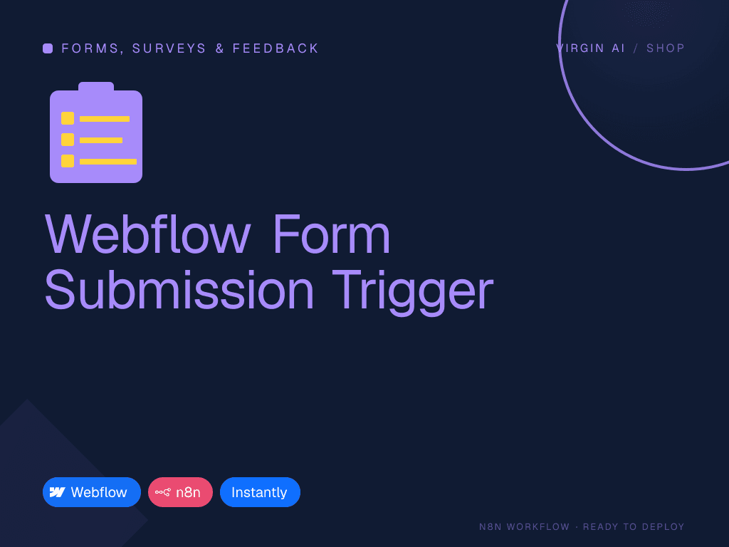Webflow Form Submission Trigger