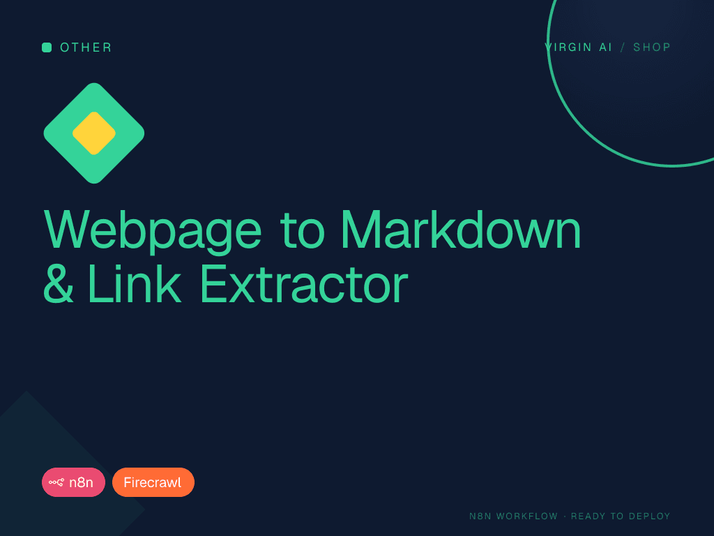 Webpage to Markdown & Link Extractor