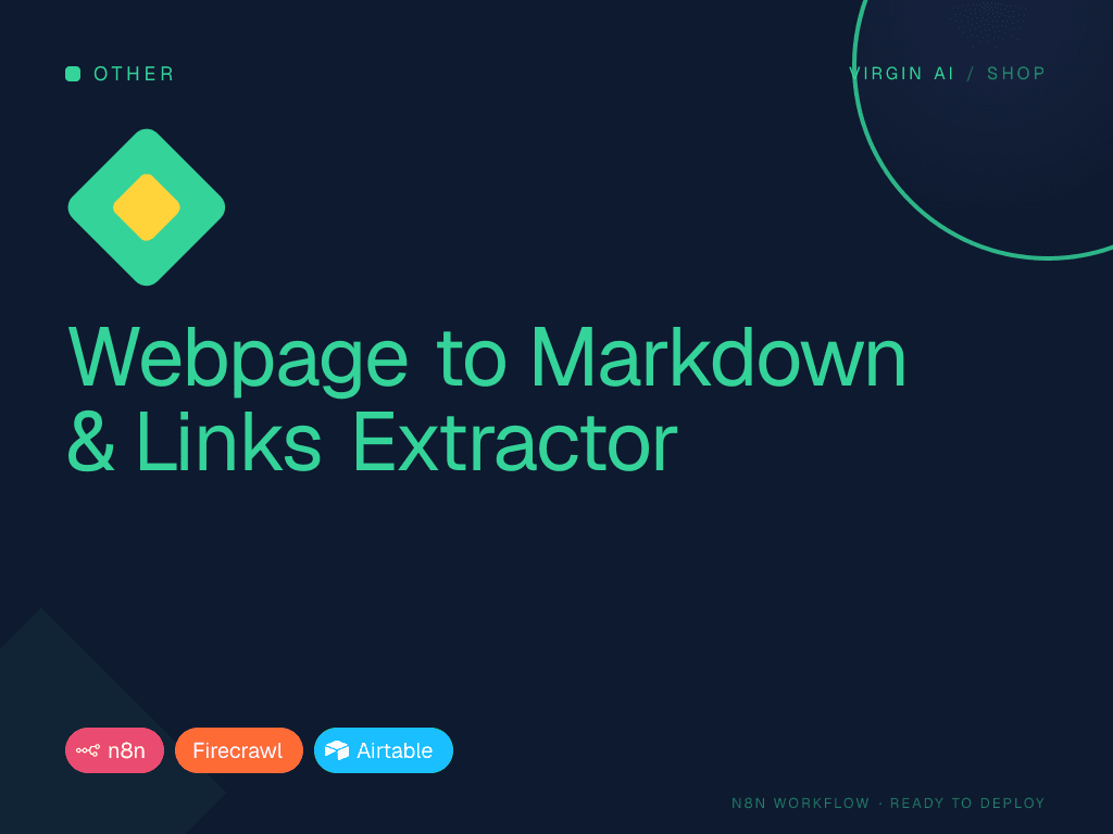 Webpage to Markdown & Links Extractor
