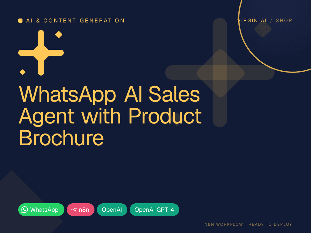 WhatsApp AI Sales Agent with Product Brochure