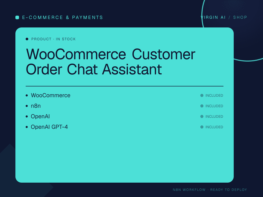 WooCommerce Customer Order Chat Assistant