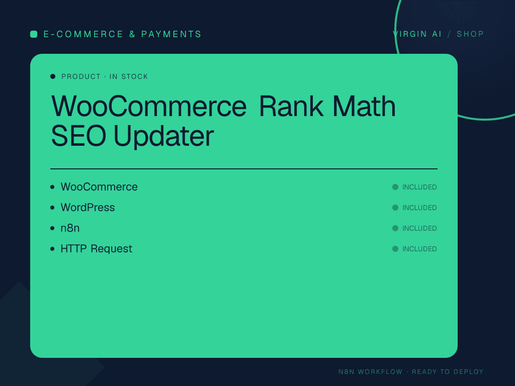 WooCommerce Rank Math SEO Updater
