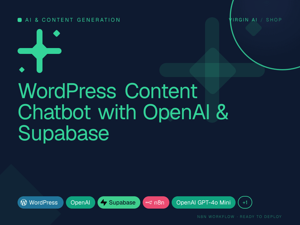 WordPress Content Chatbot with OpenAI & Supabase