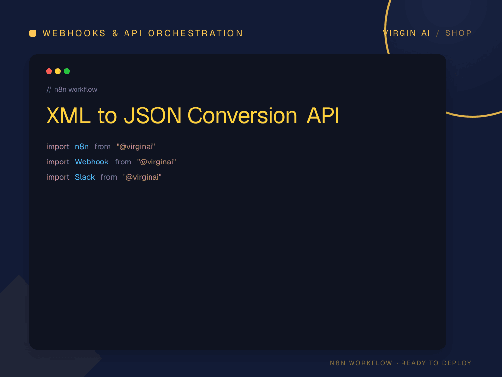 XML to JSON Conversion API